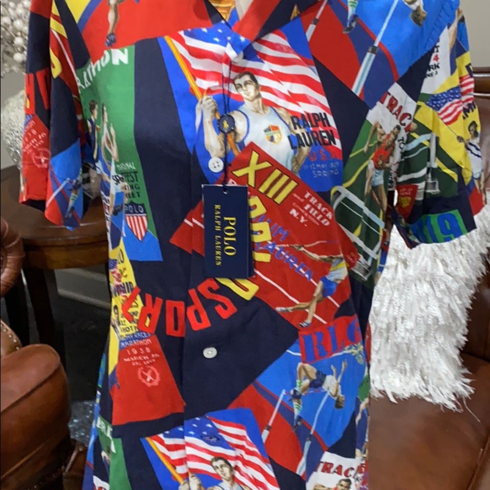 Polo Ralph Lauren Men U.S Flag Chariots Olympic - Picture 7 of 8